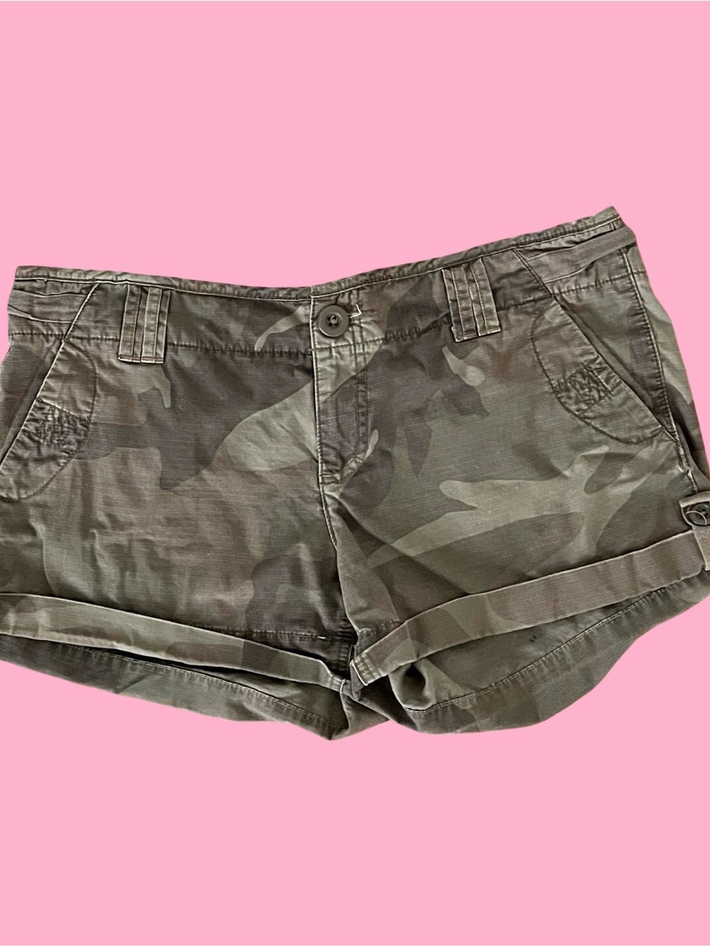 American Eagle 2000s Micro Camo Shorts